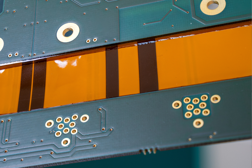 Kantenversiegelung Starrflex Leiterplatte Detail quer
